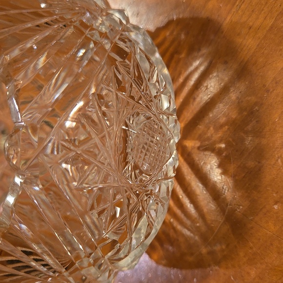 Antique American Brilliant Period Cut Glass Crystal Creamer & Sugar Set - Picture 10 of 16